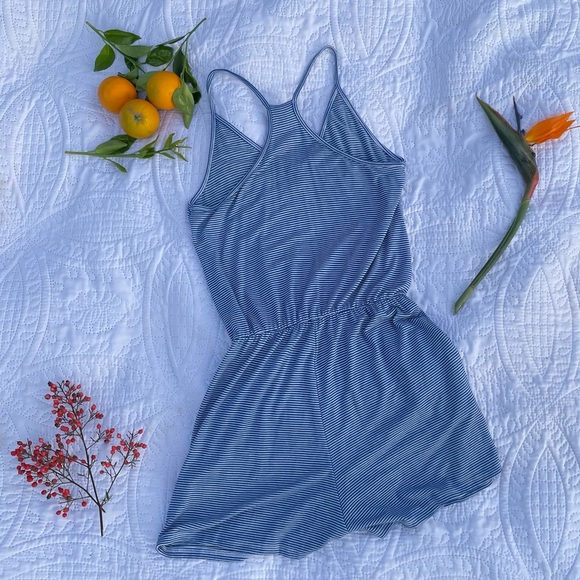 Striped Navy and White Romper, Cute and Comfy!!! - Picture 8 of 8